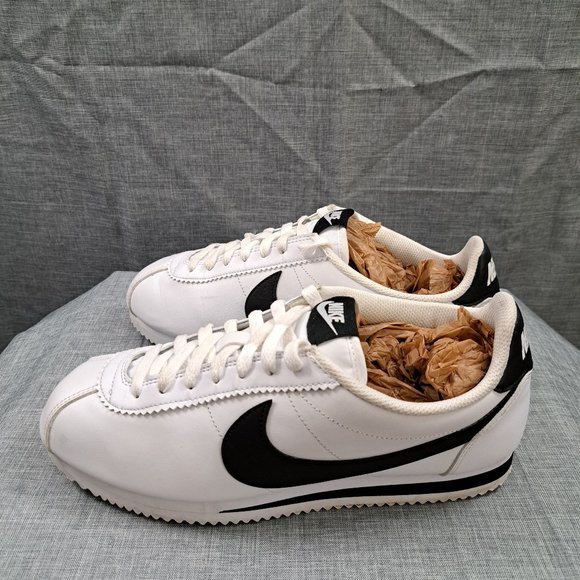 nike Shoes - Nike Classic Cortez Leather Women's US Size 10 Sneakers White Black